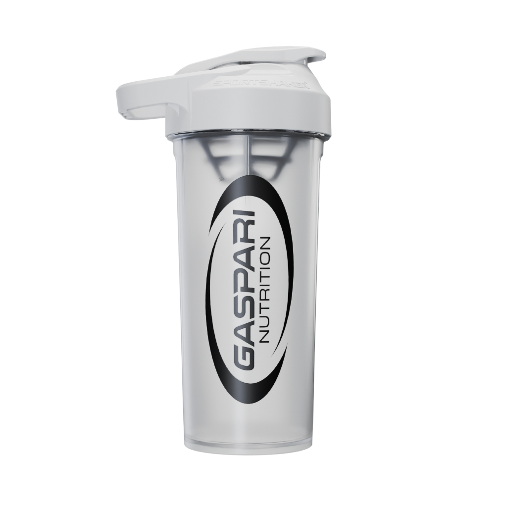 Gaspari Premium Shaker - Frosted White/Black Logo - Gaspari Nutrition - #tag1# - #tag2# - #tag3# - #tag4#